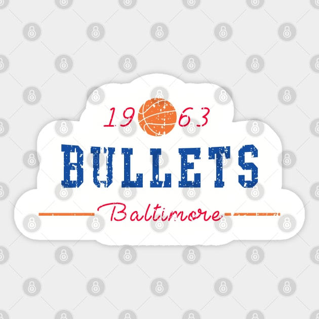 Baltimore Bullets Sticker by HomePlateCreative